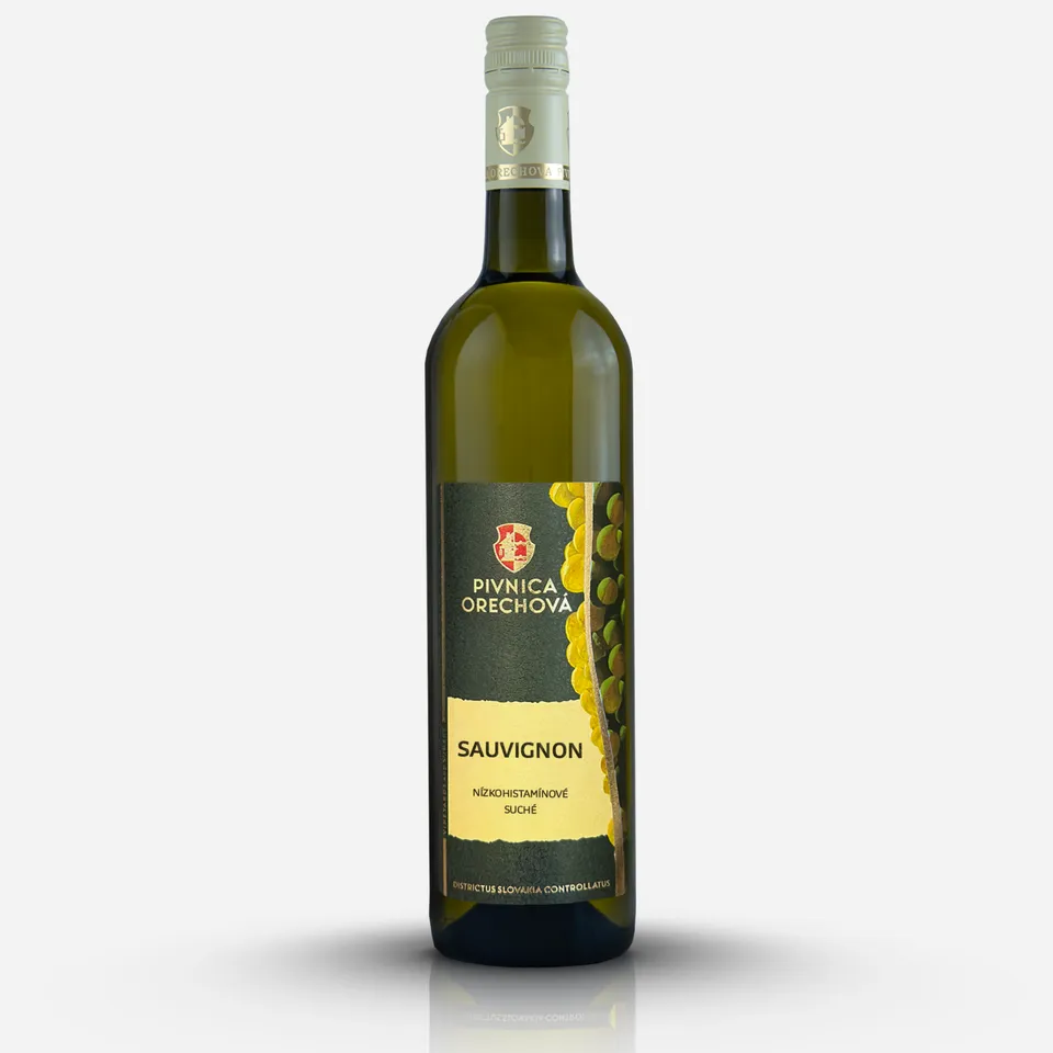 Pivnica Orechová Sauvignon 2025 nízkohistaminové suché víno