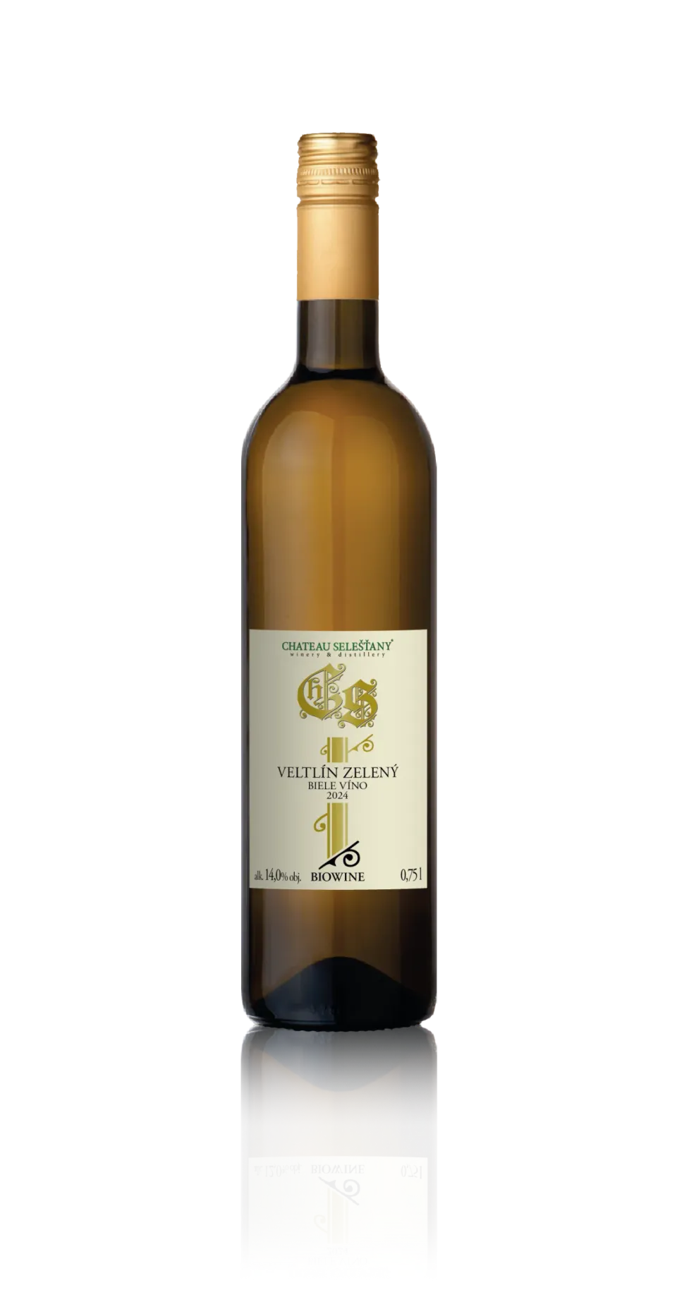 Chateau Selešťany Veltlínské zelené BioWine 2024 bílé