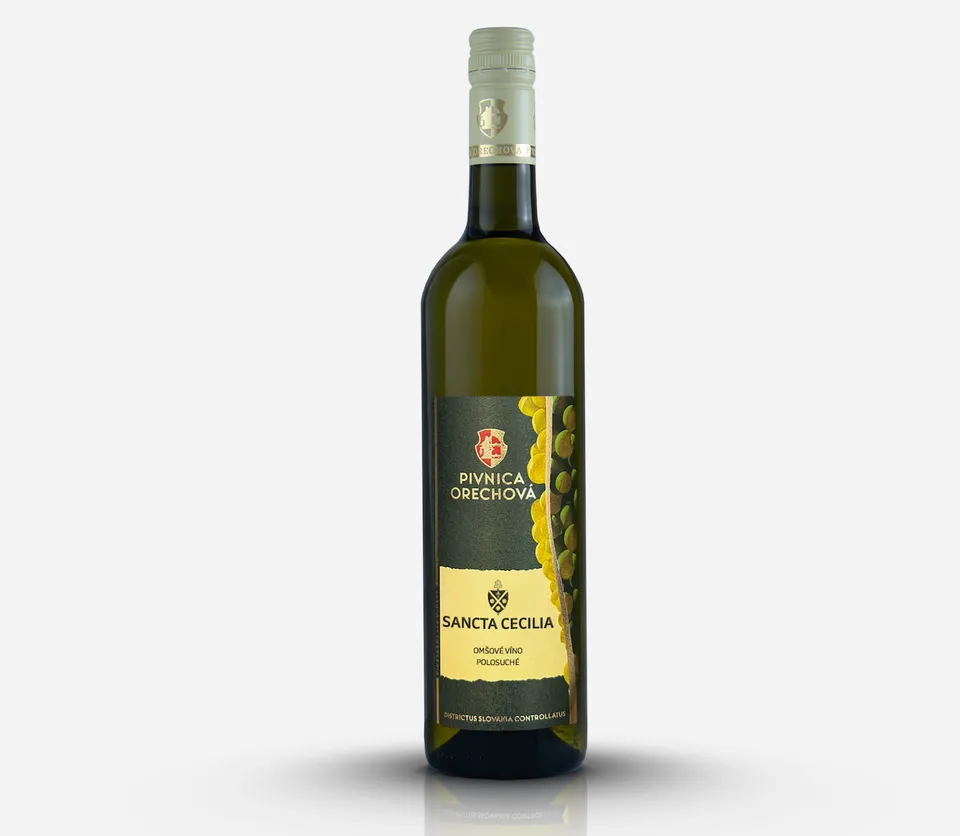 Pivnica Orechová Sancta Cecilia 2025 omšové víno 0,75 l polosuché