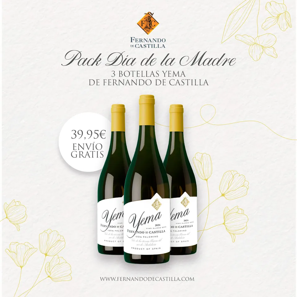 Fernando de Castilla Yema bílé víno 3× 0,75 l 2024 suché