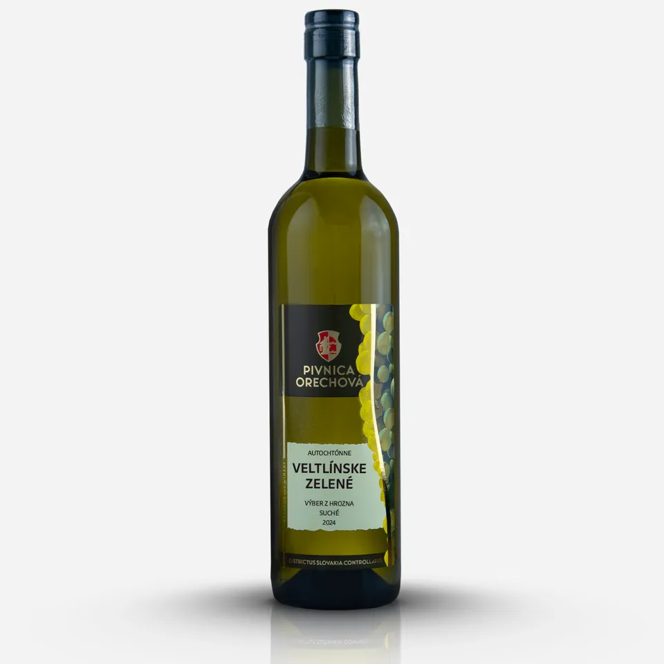 Pivnica Orechová Veltlínské zelené 2024 výběr z hroznů 0,75 l