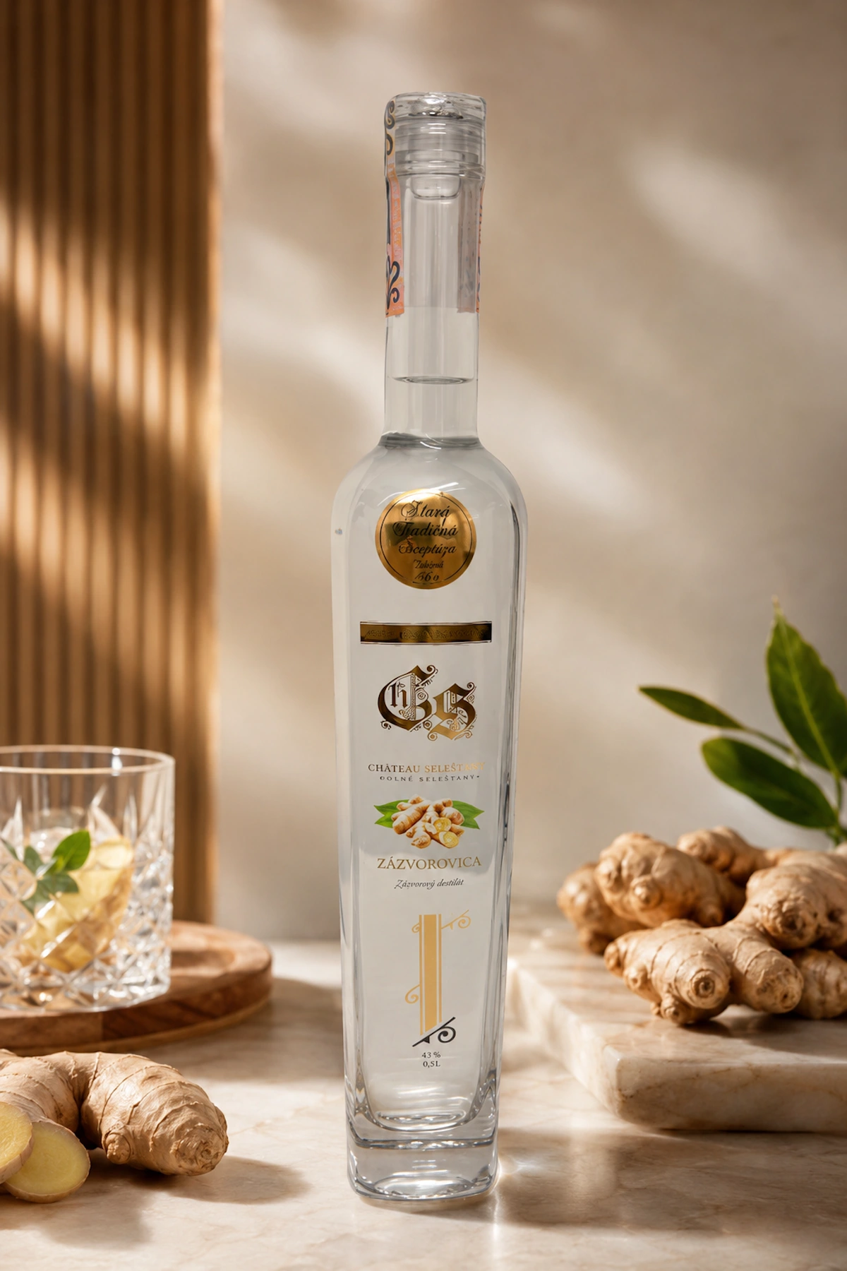 Chateau Selešťany Zázvorovica destilát 52% zázvor