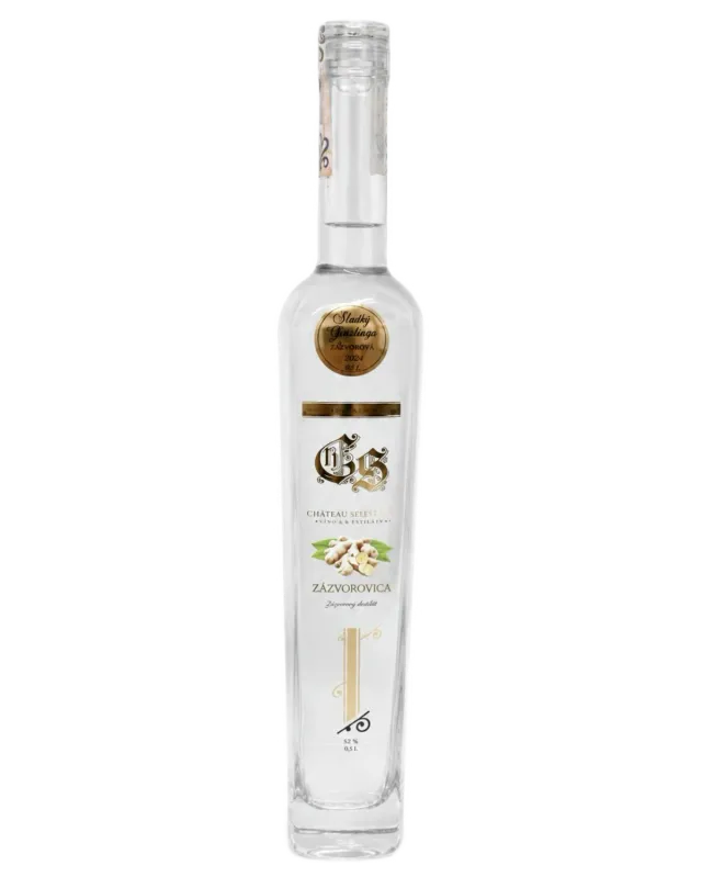 Chateau Selešťany Zázvorovica destilát 52% zázvor