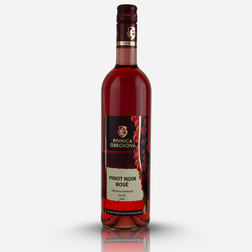 Pivnica Orechová Pinot Noir Rosé 2024 víno suché low histamin