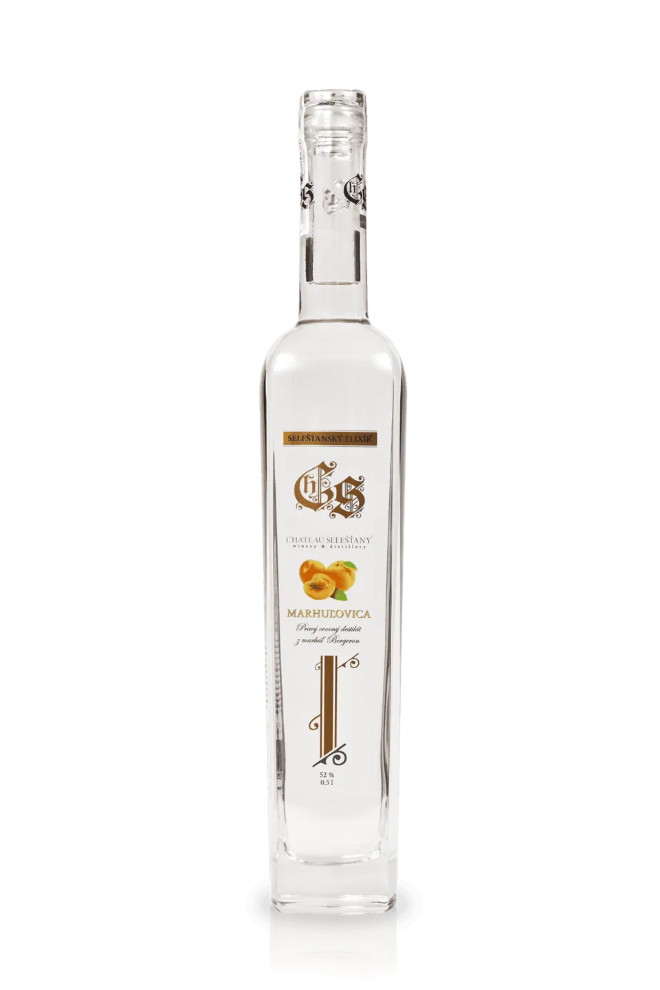 Chateau Selešťany Bergeron meruňkovice 52% francouzská