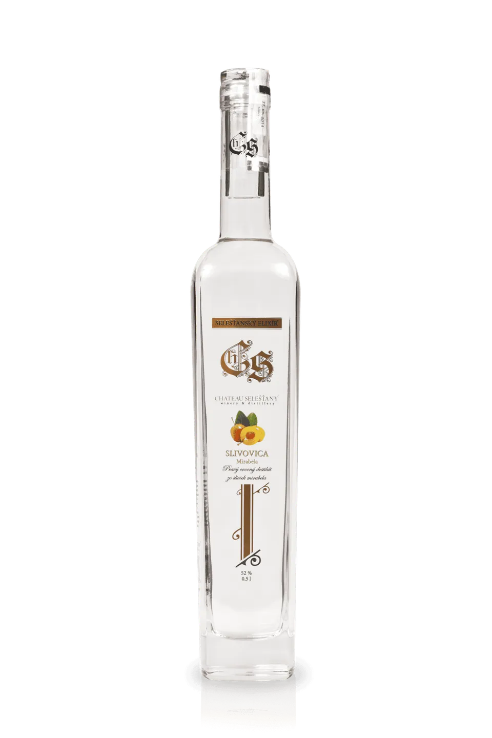 Chateau Selešťany Mirabela slivovica 52% mirabelka
