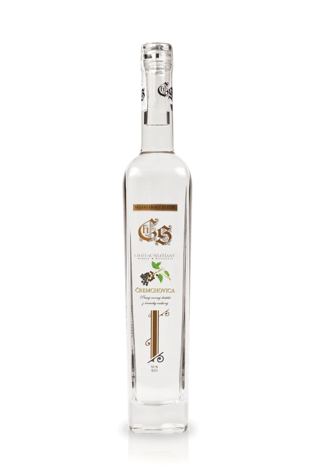 Chateau Selešťany Čremchovica 52% ovocný destilát z čremchy