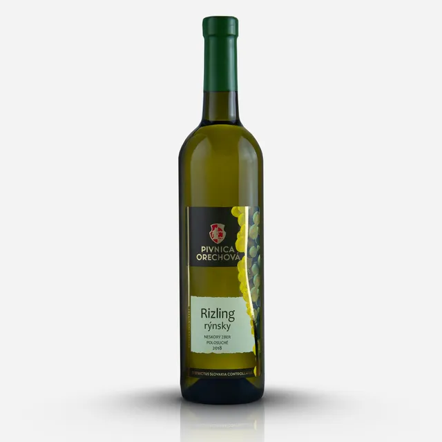 Pivnica Orechová Rizling rýnský 2018 víno polosuché
