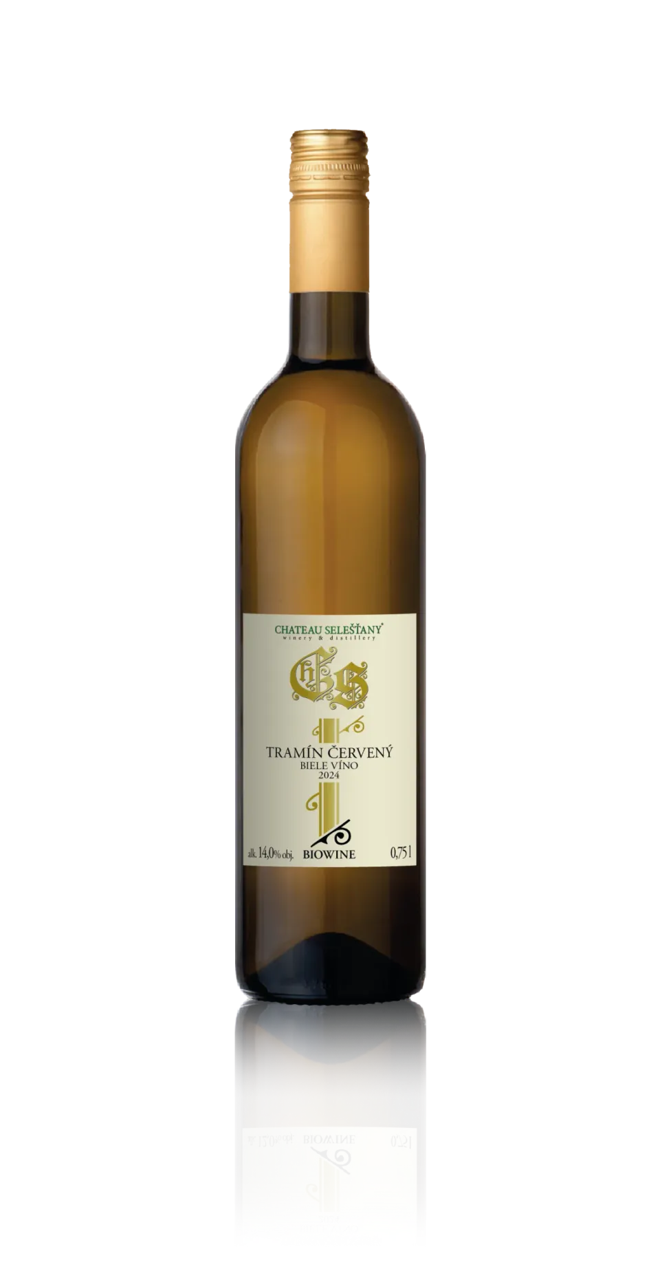 Chateau Selešťany Tramín BioWine bílé víno 2024 kořenité