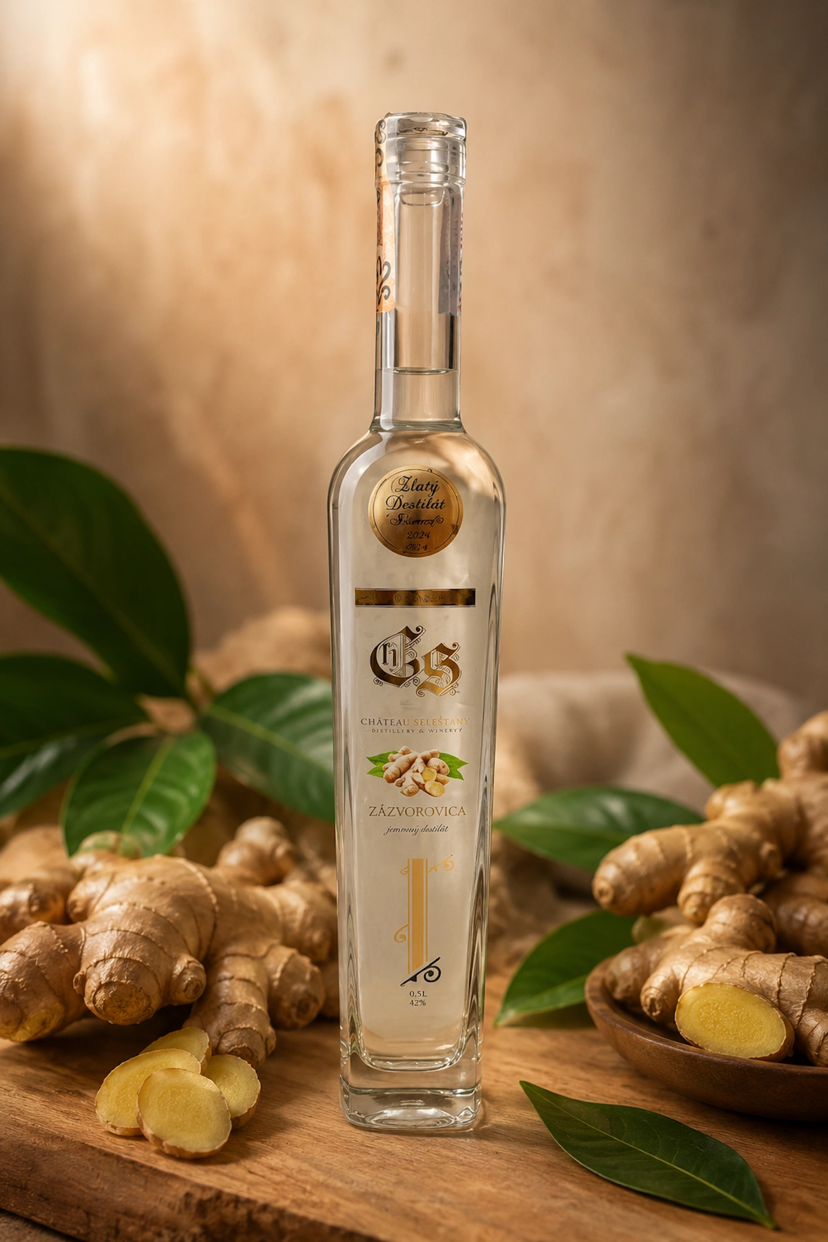 Chateau Selešťany Zázvorovica destilát 52% zázvor