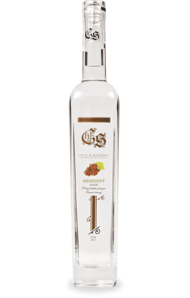 Chateau Selešťany Tramín červený destilát 52%