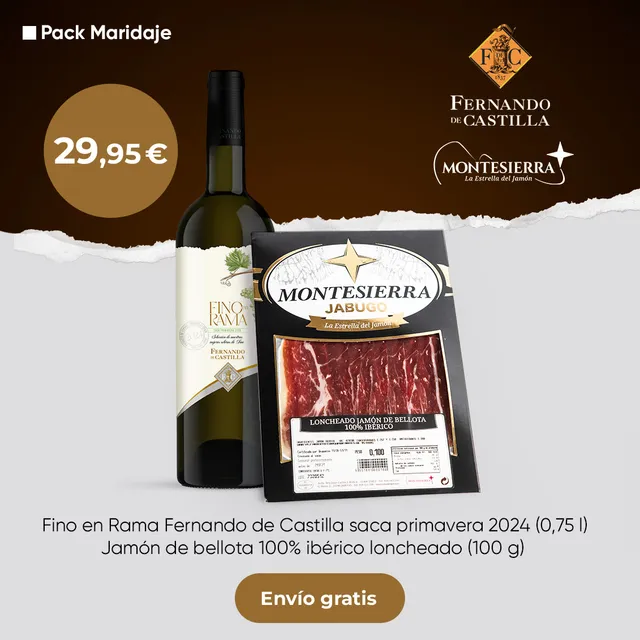 Fernando de Castilla Pack Maridaje fino sherry 0,75 l + šunka