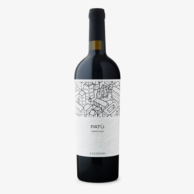 Tenuta Giustini Patù Primitivo červené víno 0,75 l suché