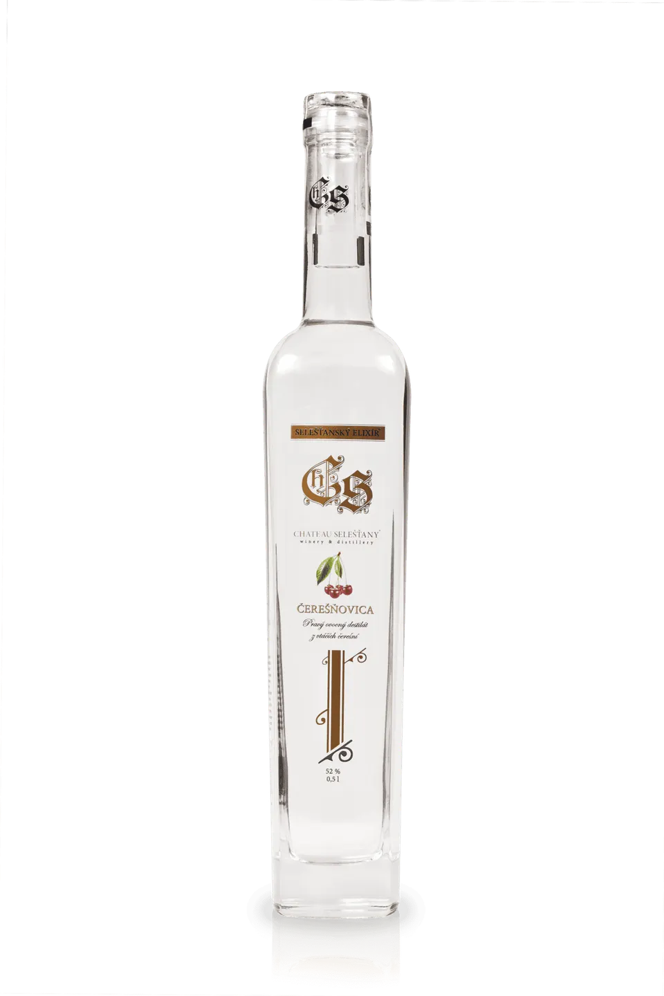 Chateau Selešťany Čerešňovica 52% ovocná pálenka třešňová