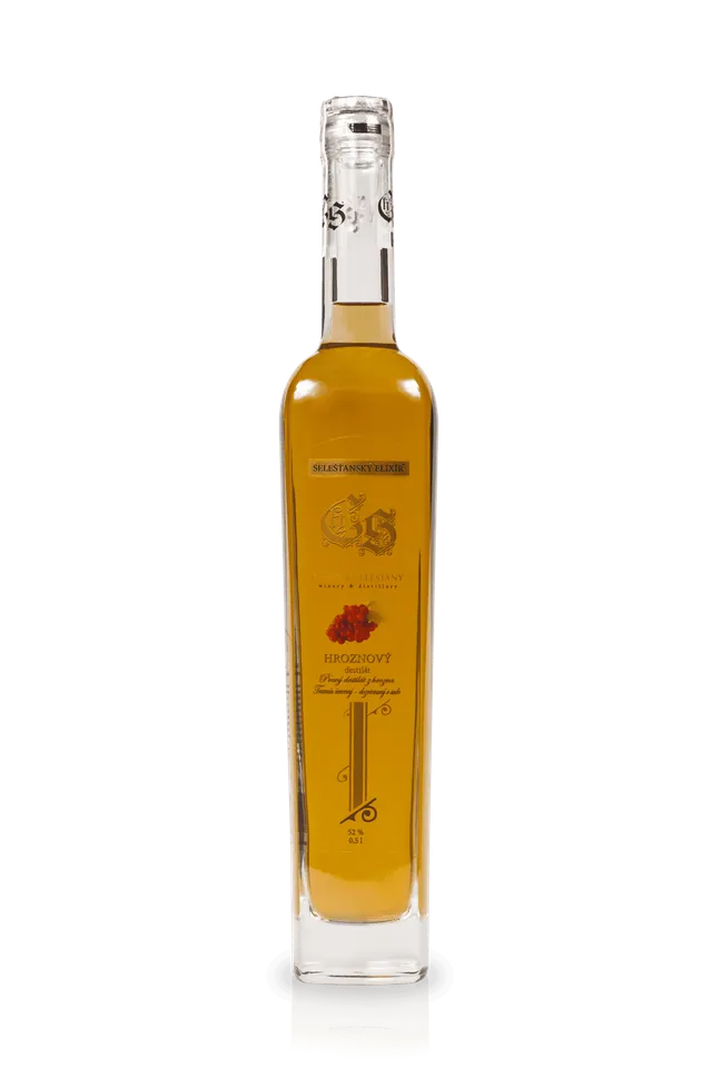 Chateau Selešťany Tramín červený hroznový destilát 52% sud