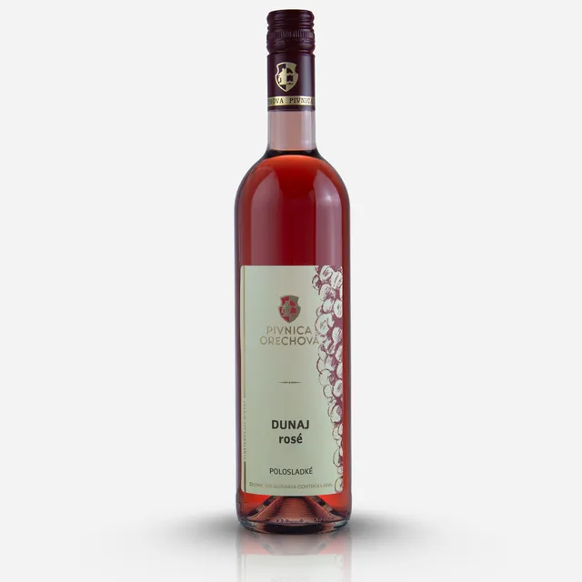 Pivnica Orechová Dunaj Rosé 2025 růžové víno polosladké