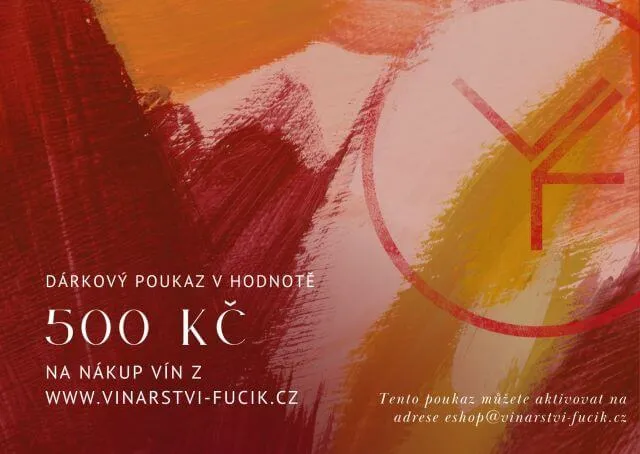 Fučík dárkový poukaz 500 Kč na vína