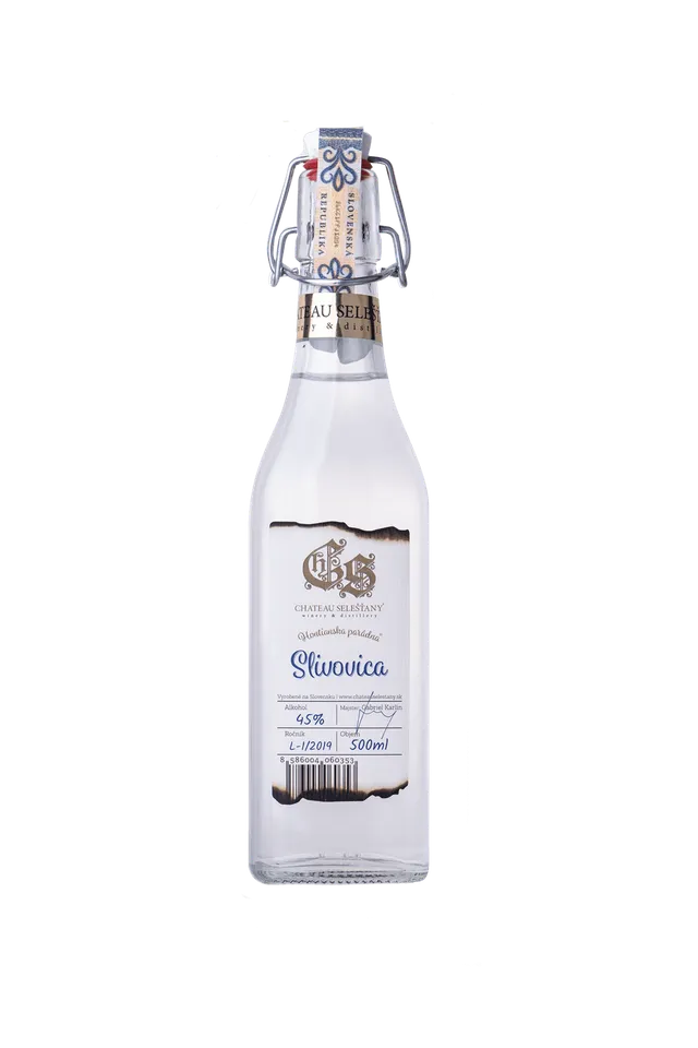 Chateau Selešťany Hontianska parádna Slivovica 45% slivovice